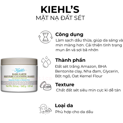 Mặt Nạ Đất Sét Kiehl's 125ml 