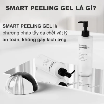 Tẩy tế bào chết mặt Caryophy Smart Peeling Gel tẩy da chết vật lý da dầu mụn 250ml Sunny Cosmetic