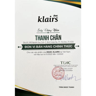 mặt nạ ngủ klairs