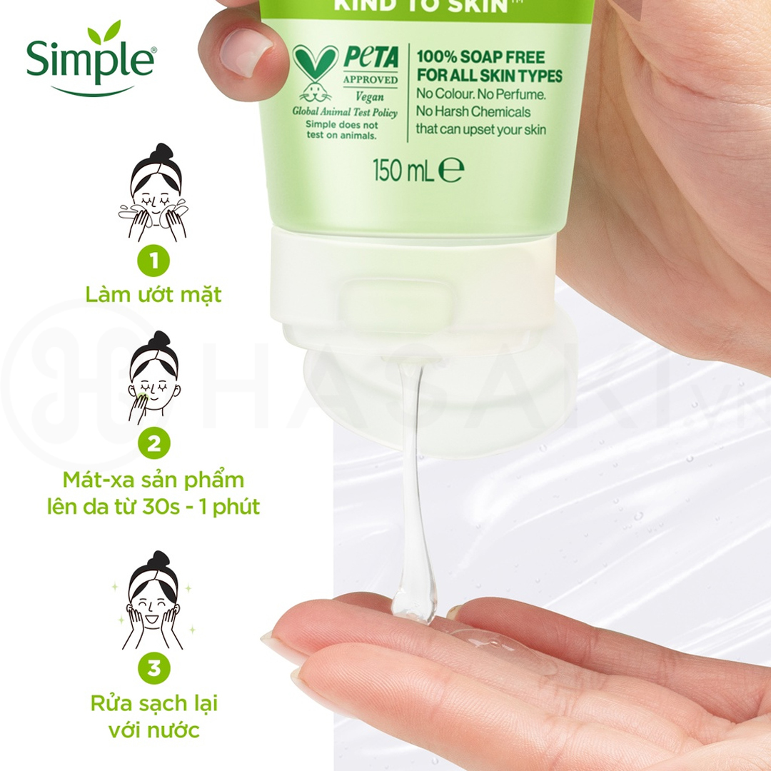 Sữa rửa mặt Simple Refreshing Facial Wash