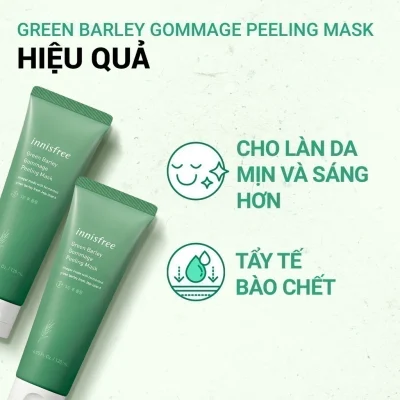 Tẩy tế bào da chết từ lúa mạch xanh innisfree Green Barley Gommage Mask 120ml Sunny Cosmetic