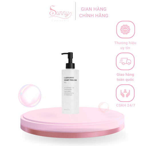 Tẩy tế bào chết mặt Caryophy Smart Peeling Gel tẩy da chết vật lý da dầu mụn 250ml Sunny Cosmetic