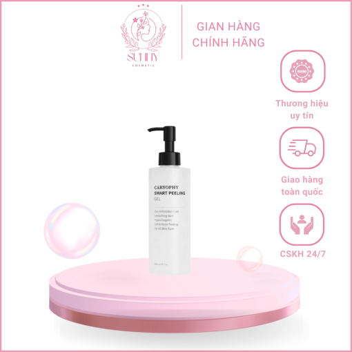 Tẩy tế bào chết mặt Caryophy Smart Peeling Gel tẩy da chết vật lý da dầu mụn 250ml Sunny Cosmetic