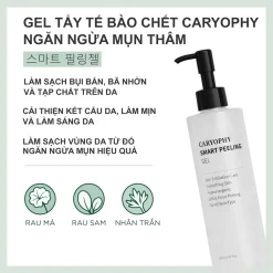 Tẩy tế bào chết mặt Caryophy Smart Peeling Gel tẩy da chết vật lý da dầu mụn 250ml Sunny Cosmetic