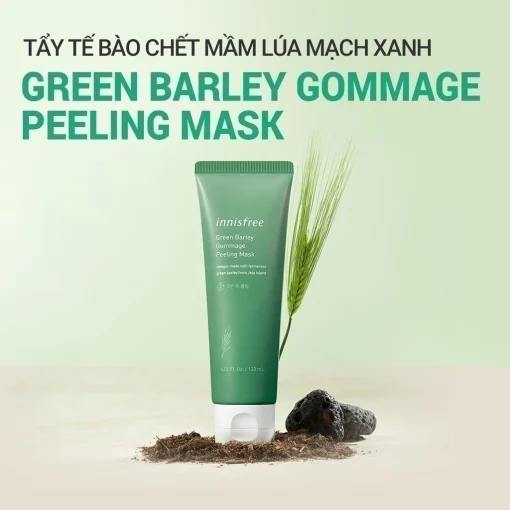 Tẩy tế bào da chết từ lúa mạch xanh innisfree Green Barley Gommage Mask 120ml Sunny Cosmetic